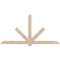 Ekena Millwork Kennewick Smooth Timber Gable Bracket, Douglas Fir, 108"W x 54"H x 5 1/2"D x 5 1/2"F, 12/12 Pitch GBW108X54X0606KEN00SDF - alternate 1